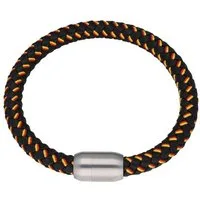 Jacques Charrel Armband schwarz, geflochten, in Deutschland-Optik mit Magnetverschluß