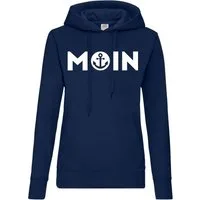 Youth Designz Kapuzenpullover Moin Spruch Damen Hoodie Pullover mit modischem Anker Logo Aufdruck