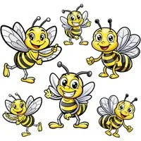 iSecur Aufkleber Auto-Aufkleber Set Bienen I 10 cm I wetterfest I kfz802