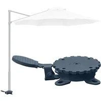 habeig Ampelschirm 360° MECHANISMUS Ampelschirm 360 Grad schwenkbar Fußpedal Schirm