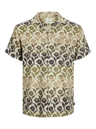 JACK&JONES - JPRBLUFLORES PRINT SHIRT S/S LN - Gr. - M