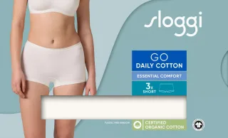sloggi - sloggi GO Daily Cotton Short 3P silk white - Gr. - XL