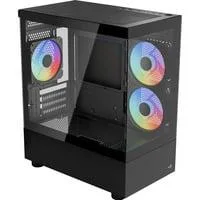 Viewport Mini-G-BK-v4 ARGB, Tower-Gehäuse schwarz, Tempered Glass x 2