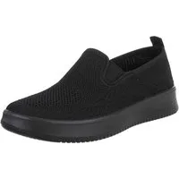 Ital-Design Damen Low-Top Freizeit Slipper (88843576) Flach Sneakers Low in Schwarz