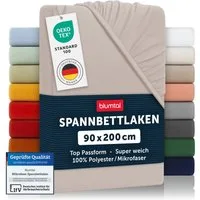 Blumtal Spannbettlaken Bettlaken aus Mikrofaser, Mikrofaser, Gummizug: rundum, (2 Stück)