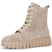 Gabor Schnürboots Plateau, Herbstboots mit gepolstertem Schaftrand, G-Weite