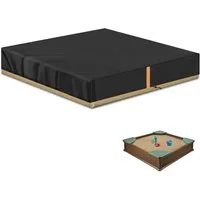 FOUORTUNATE-BEE Sandkasten-Abdeckplane Sandkasten Abdeckung 150x150x20 cm wasserdicht mit Kordel, Für Sandkasten Pool Gartenmöbel Schutz vor Regen Staub Tiere