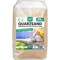Best for Garden Quarzsand Hochreiner Quarzsand 0,4–0,8 mm für Pool-Sandfilter (Ideal für Pool, Schwimmbad, Swimmingpool, 1-St., 25 kg bis 1000 kg Sackware), – Hochwertiger Sand für Filteranlagen.