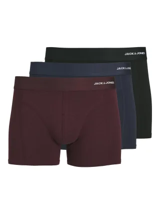 JACK&JONES - JACBASIC BAMBOO TRUNKS 3 PACK NOOS Port Royale - Gr. - L