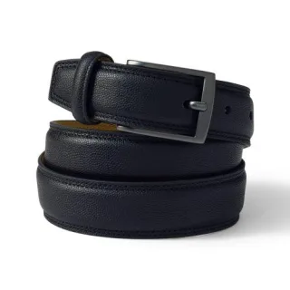 Klassischer Gürtel aus Handschuh-Leder für Herren, Herren, size: regular, Braun, Leder/Messing, by Lands' End