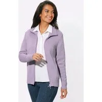 Witt Strickjacke Strickjacke Langarm Materialmix