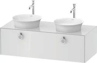 Duravit White Tulip Konsolenwaschtischunterbau wandhängend Weiß Hochglanz 1300x550x408 mm - WT4983B8 WT4983B85850010