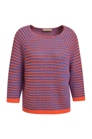 Smith&Soul - Structure Stripe Raglan Pullover - Gr. - XXL