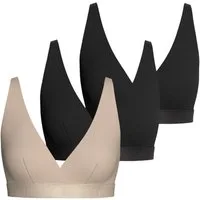 IMPETUS Soft-BH IM8816F84 Damen (3-tlg) Dessous, Unterwäsche, Büstenhalter, ohne Bügel, Schalen BH