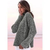 Buffalo Stehkragenpullover in Melange-Optik, warmer Strick