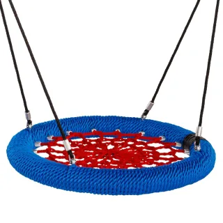 Nestschaukel Rosette Ø100cm oder Ø120cm - Öffentliche TÜV geprüfte Kinderschaukel - Witterungsbeständig 400kg belastbar für Spielplatz - Wickey