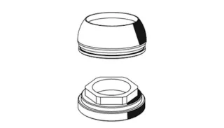 Schell Rosette MODUS Einschraubstück, chrom, 021440699 021440699