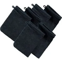 Erwin Müller Waschhandschuh Waschhandschuh "Heidelberg" 6er-Pack, Frottier, Walk-Frottier Uni