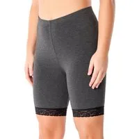 Merry Style Leggings Damen kurze High Waist Hose Radlerhose MS10-431 (1-tlg) mit Spitze