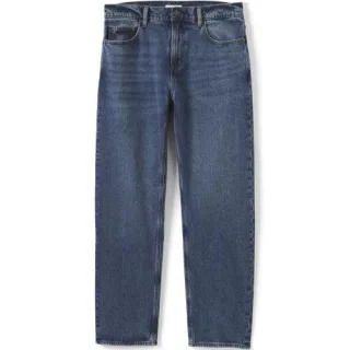 Stretch-Denim Jeans, Classic Fit, Herren, size: regular, Blau, Elasthan/Baumwoll-Mischung, by Lands' End