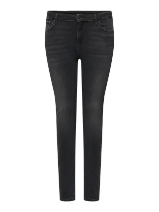 ONLY CARMAKOMA - CARWILLY REG SKINNY DNM CRO224 NOOS Washed Black - Gr. - 32