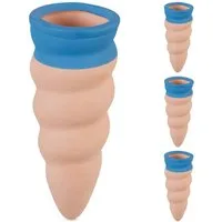 relaxdays Bewässerungssystem Geschwungene Tonkegel im 4er Set, (4-tlg)