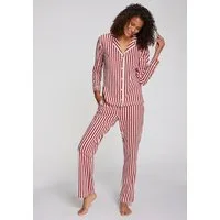 LASCANA Pyjama (Set, 2 tlg) mit weihnachtlichem Muster