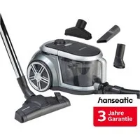 Hanseatic Bodenstaubsauger 800 W mit Hygienefilter H12, beutellos, 800 W, beutellos, inkl. 3 Jahre Herstellergarantie