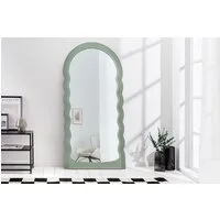 riess-ambiente Wandspiegel WAVE 160cm salbeigrün (Einzelartikel, 1-St), Flur · Kunststoff · Rahmen · Rundbogen · Ganzkörper · Groß · Modern
