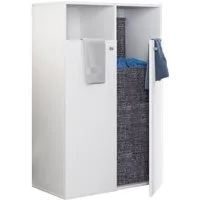 VCM Hochschrank Dreso B. 80 x T. 39 x H. 110 cm 2 Türen, 2 Fächer, viel Stauraum für das Badezimmer