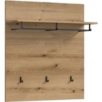 xonox.home Garderobenpaneel Paneel Scout, Evoke Oak Nachbildung Melamin Modern 90x98x27 cm
