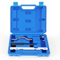 BlingBin Montagewerkzeug Motoreinstellwerkzeug mit Kurbelwellen-Arretierung, B: 18 cm, L: 27 cm, (1er Set, 5-tlg., für Opel Astra Corsa Agila 1.0 1.2 1.4), passend für Steuerkettenwechsel zur genauen Steuerzeiten-Einstellung