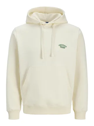 JACK&JONES - JORGREENE BRANDING SWEAT HOOD CA Antique White - Gr. - S