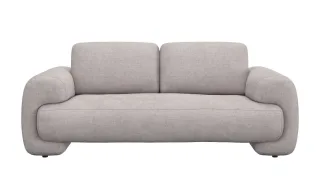 FLEXLUX 2,5-Sitzer "Molino Designsofa, Polstersofa, Einzelsofa, Couch" Kaltschaum & Stahl-Wellen für erstklassigen Sitzkomfort, Füsse Schwarz