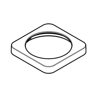 hansgrohe Rosette Axor Citterio M 4-Loch 98507000 Wannenarmatur Brausenhalter chrom