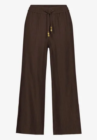 zero - 3/4-Hose mit weitem Bein braun - Gr. - 36