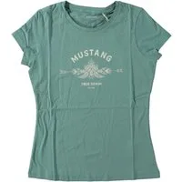 MUSTANG Kurzarmshirt Damen Style Alexia C Logo