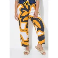 Angel of Style Funktionshose Hose gerades weites Bein Blumenmuster Elastikbund