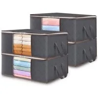 Lifewit Aufbewahrungsdose Aufbewahrungstasche mit Deckel, Kleiderschrank Organizer (Set, 4 St., 1 Stück/2 Stück/3 Stück/4 Stück/6 Stück/8 Stück), Klappbar, Non-woven fabric