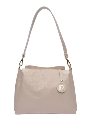 Isabella Rhea Beige Rindsledertasche