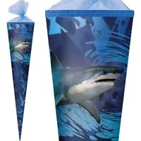 Herlitz Schultüte 70 cm Jungen veredelt Hai