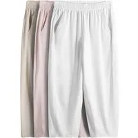 The Set Dehnbund-Hose The Set Hose im Barrel Fit mit Leinen, 3er-Pack (3-tlg)