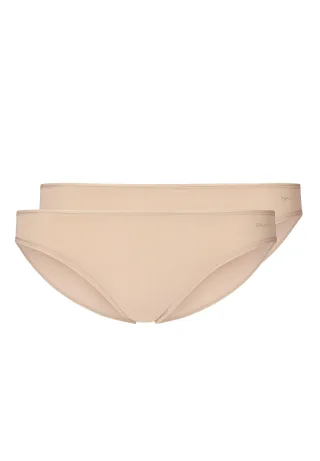 SKINY - Skiny Damen Rio Slip Doppelpack SKINY ADVANTAGE Micro beige - Gr. - 42