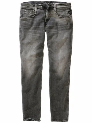 Replay Herren Jeans Anbass Black Comfort Schwarz 99 % Baumwolle, 1 % Elasthan