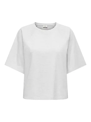 JDY - JDYAMALFI LIFE S/S SWEAT JRS DIA Oatmeal - Gr. - XS