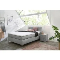 Jockenhöfer Gruppe Boxspringbett Nora erhältlich in den Größen 100,120 & 140cm, mit Topper und höhenvariablem Kopfteil
