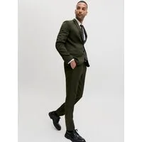 Jack & Jones Anzug JPRCOSTA SUIT (Set, 2-tlg) aus Polyester, sehr schmale Passform, mit Reverskragen, Langarm-Sakko
