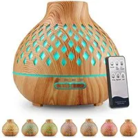 TUWENA Diffuser Aromatherapie Diffusor 400 ml Ultraschallbefeuchter 7-Farben-LED