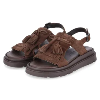Tamaris Sandalen - Gr. 36 - Braun - Rauleder