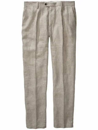 Mey & Edlich Herren Toskana-Leinenanzughose Beige 63 % Leinen, 37 % Lyocell